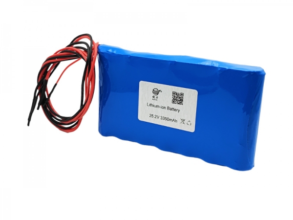 25.2V 3350mAh圓柱鋰電池|18650鋰電池 四根線(xiàn)